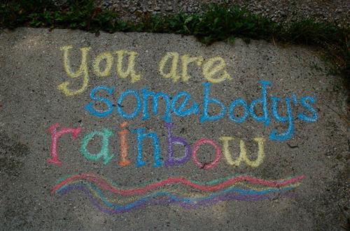 rainbow chalk 
